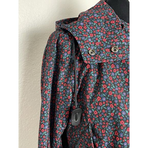 Coach Jacket Hoodie Bomber Varsity Multicolor Floral Windbreaker - Picture 4 of 15